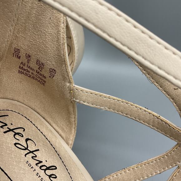 NEW Lifestride Women’s Masquerade Heels Beige Size 11M - Picture 5 of 10